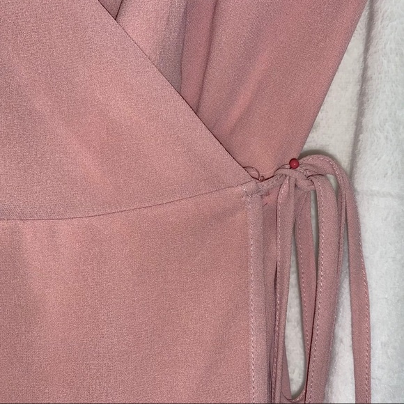 Pink Lulus Wrap Tank Top - Picture 3 of 3
